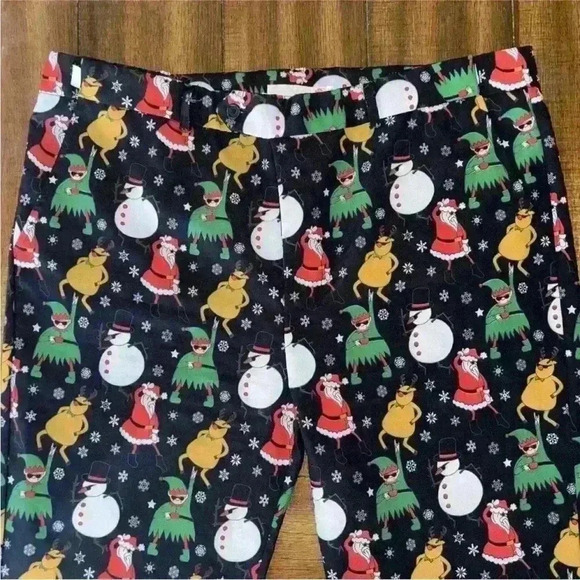 U LOOK UGLY TODAY Christmas Santa Clause & Snowman Pants Men’s Size XL - Picture 6 of 12